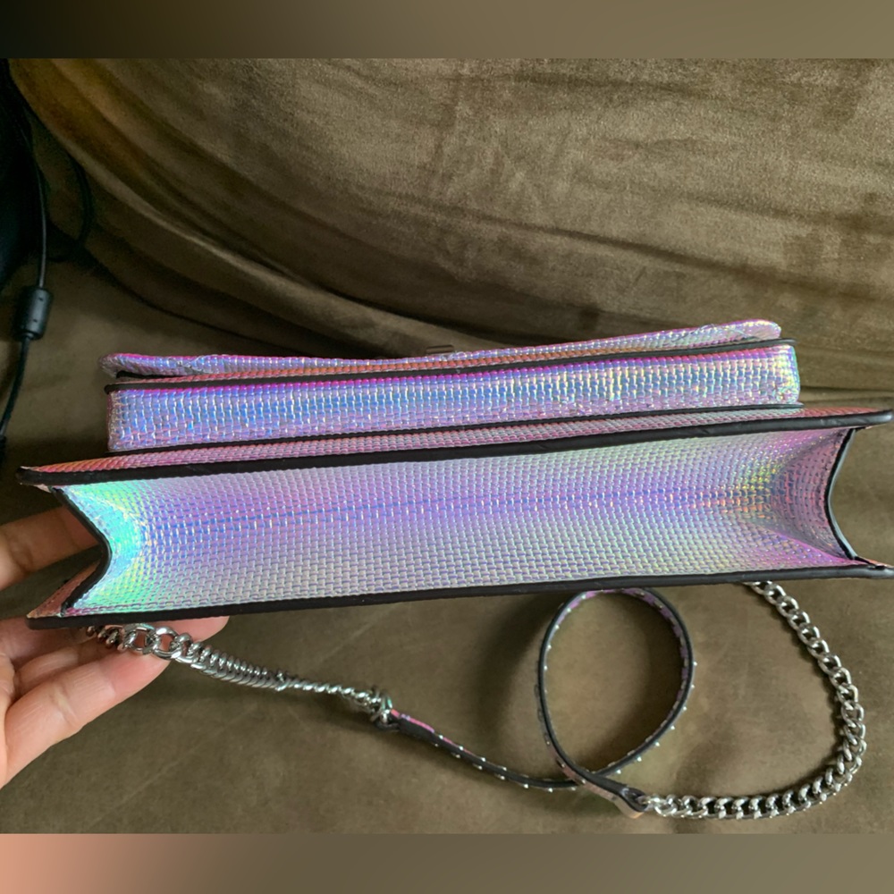 NWOT Rare Rebecca Minkoff Iridescent Je T'Aime Medium Crossbody Shoulder Bag - Picture 11 of 16